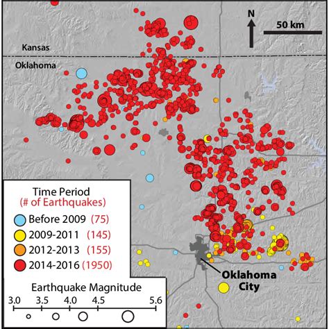 1 USGS Earthquake Hazards Program map of Oklahoma seismicity, 1973 to ...