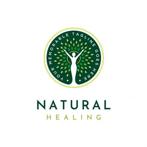 Natural Healing Logo | Healing logo, Natural healing, Business card mock up