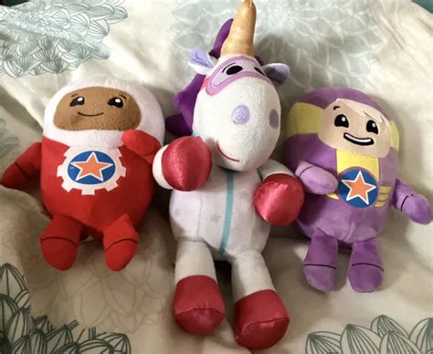 GO JETTERS UBERCORN Xuli Lars Bundle Cbeebies Soft Toy Plush Job Lot £25.00 - PicClick UK