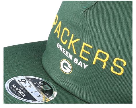 Green Bay Packers Statement 9Fifty Green Snapback - New Era caps - Hatstoreworld.com