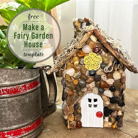 How to Make a Fairy Garden House - Free Template