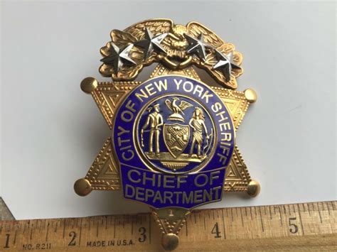 Chief of Department, City of New York Sheriff (U.S. Badge Company ...