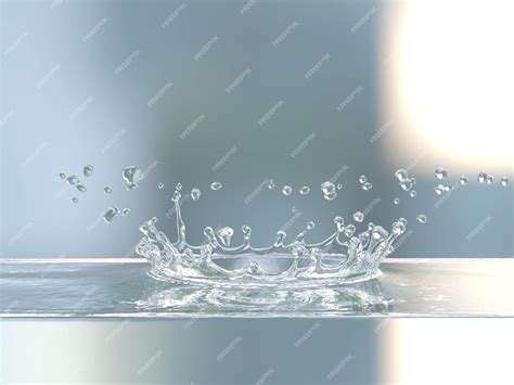 Premium PSD | Water drop splash