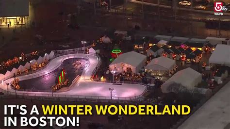 Boston's winter wonderland opens at City Hall Plaza