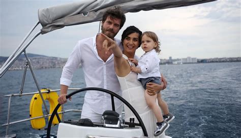 Final Episode of Cesur ve Guzel June 2017. Kivanc Tatlitug, Tuba Buyukustun and their child in ...