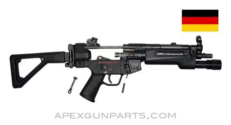 H&K MP5 Parts Kit, 8.5" BBL, 9mm, 3 Position Navy Lower, TAC Light, Side Folding Stock, *Very Good*