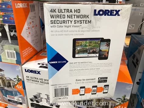 Lorex 4K Ultra HD Wired Security System with Color Night Vision | Costco Weekender