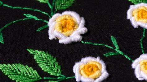 Embroidery designs by hand DIY Stitching Tutorial | HandiWorks #107 | Handarbeit, Sticken, Kreativ