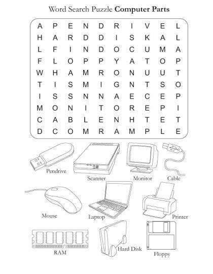 Printable Coloring Pages Of Computer Parts - WhitneynBender