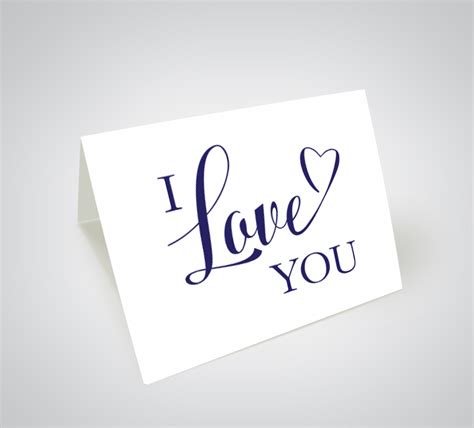 Printable I love You Card • Inkling Creative