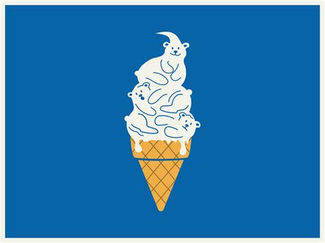 Polar Ice Cream by Devon Caulfield on Dribbble