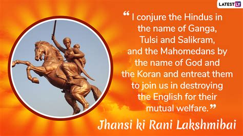 Rani Lakshmi Bai Death Anniversary 2019: Five Quotes by Jhansi Ki Rani ...