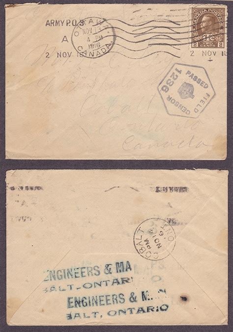 Canada - WWI soldier letters | The Stamp Forum (TSF)