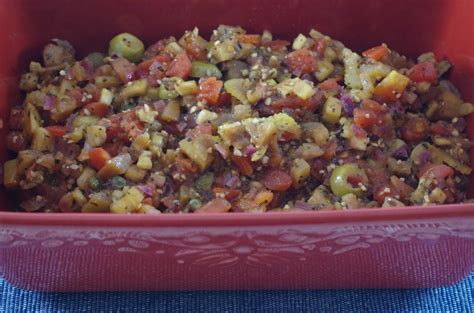 Sicilian Caponata Salad (Vegan, Paleo, GF) - Thyme and Tarragon