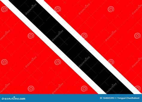 The Original Flag of Trinidad and Tobago,Vector Illustration the Color ...