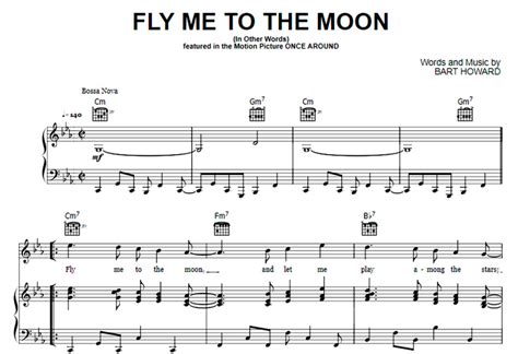 Frank Sinatra-Fly Me To The Moon Free Sheet Music PDF for Piano | The ...