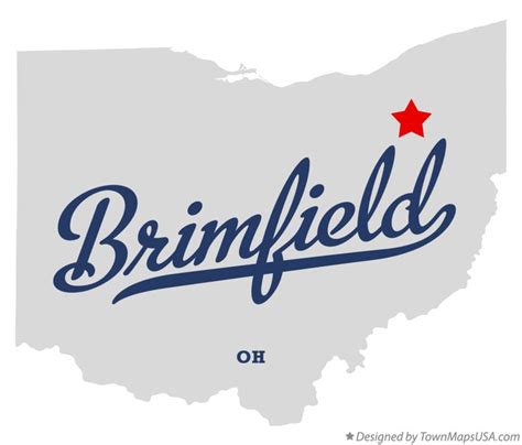 Map of Brimfield, OH, Ohio