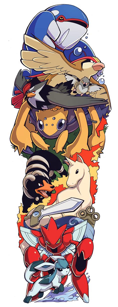 Colour Pokemon Sleeve by H0lyhandgrenade on DeviantArt