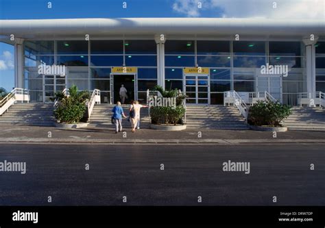 St Kitts Bradshaw Airport Arrivals Stock Photo - Alamy