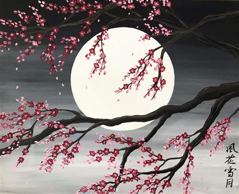 Sakura Artwork . Cherry Blossom Tree . - Etsy | Sakura painting, Cherry blossom painting, Canvas ...