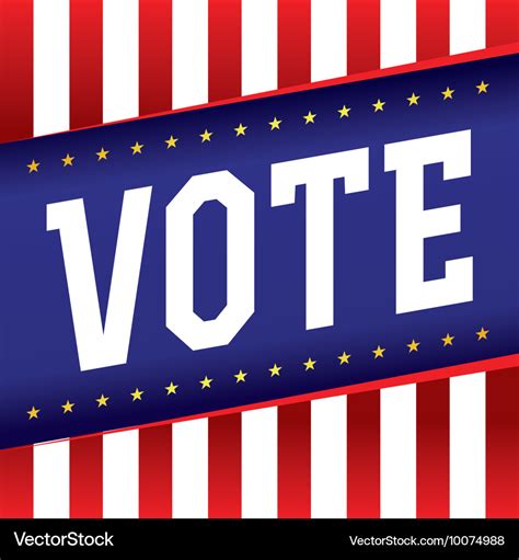 Vote election banner Royalty Free Vector Image