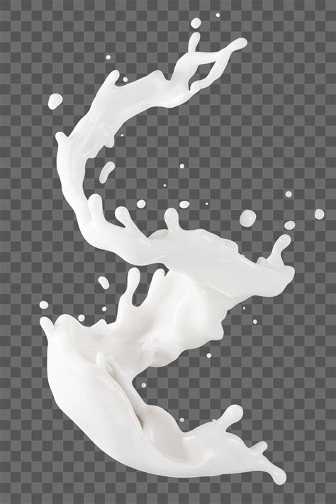 PNG 3D milk splash, element | Premium PNG - rawpixel