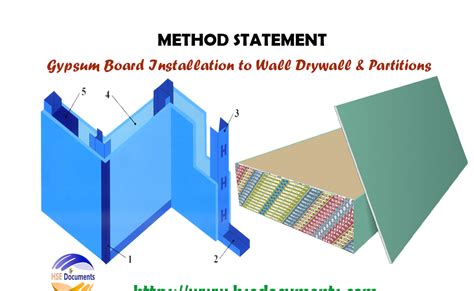 Method Statement-Gypsum Board Installation to Wall Drywall & Partitions ...