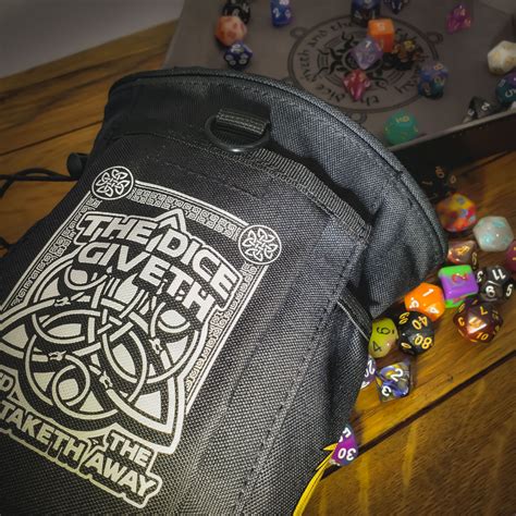 Dice Giveth and Taketh Deluxe DnD Dice Bag