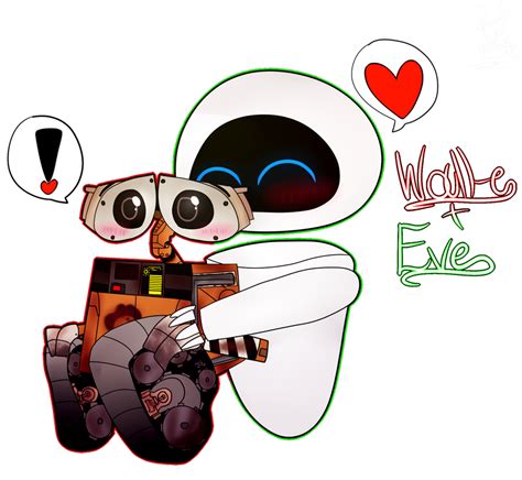 Wall-e x eve by https://www.deviantart.com/dreammarinauwu on @DeviantArt | Wall e, Character ...