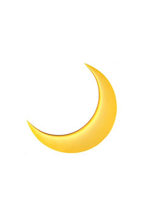 🌙 Crescent Moon Emoji | Moon emoji, Emoji wallpaper iphone, Emoji