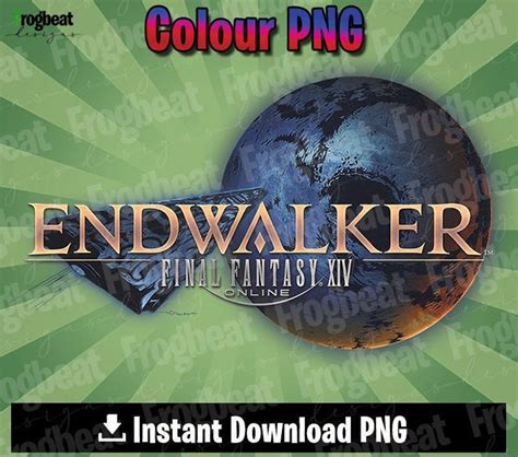 Final Fantasy XIV Endwalker Logo SVG PNG. Ff14 Endwalker | Etsy