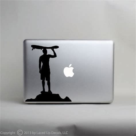 Surfing Sunset Laptop Skin Vinyl Decal © 2013 Laced up Decals Sku ...