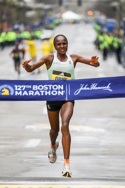 Hellen Obiri recently won the 2023 Boston Marathon, Didn't my training ...