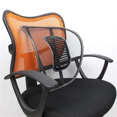 Mesh Lumbar Back Brace Support Office Home Car Seat Chair Cushion Cool ...