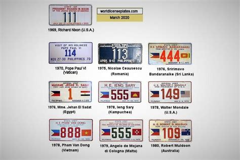 Look at how Philippine license plates evolved since the 1960s