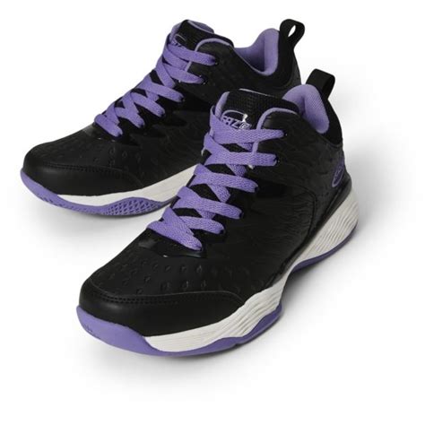 Gaze Girls Knit Basketball Shoes – Black & Purple – Gaze Website