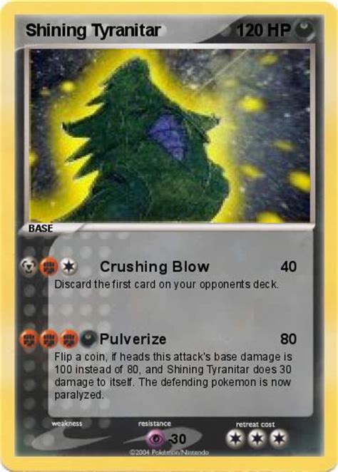 Pokémon Shining Tyranitar - Crushing Blow - My Pokemon Card