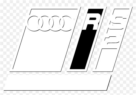 Audi Rs2 Porsche Logo Black And White - Graphics, HD Png Download ...