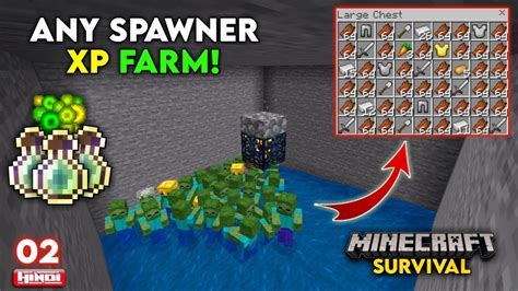 EASY ZOMBIE SPAWNER XP FARM (Bedrock/MCPE) | Minecraft 1.18 Let's Play ...