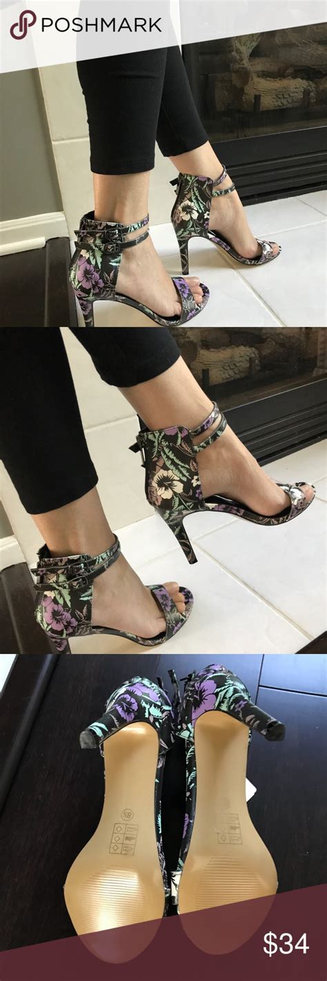 NWT floral print heels.Sz. 8.5. NWT floral print heels. Chic 4” heel ...