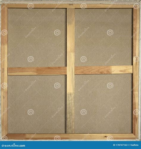 Stretcher for Canvas, Picture Frame Stock Image - Image of edge ...