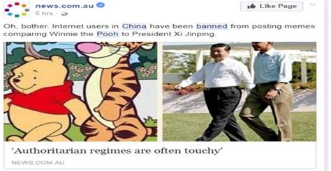 Did China ban posting memes comparing Winnie Pooh to Xi Jinping ...