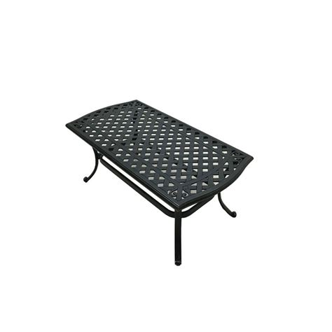 Hampton Bay Belcourt Metal Rectangle Outdoor Coffee Table-D11334-TC - The Home Depot