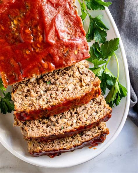 Meatloaf with Oatmeal (Gluten Free!) - Pinch and Swirl