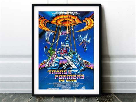 Transformers The Movie Poster Classic 80's Vintage Wall | Etsy