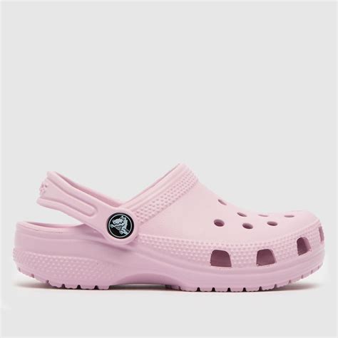 Kids Girls Junior Pale Pink Crocs Classic Clog Sandals | schuh