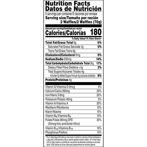 32 Eggo Waffle Nutrition Label - Label Design Ideas 2020