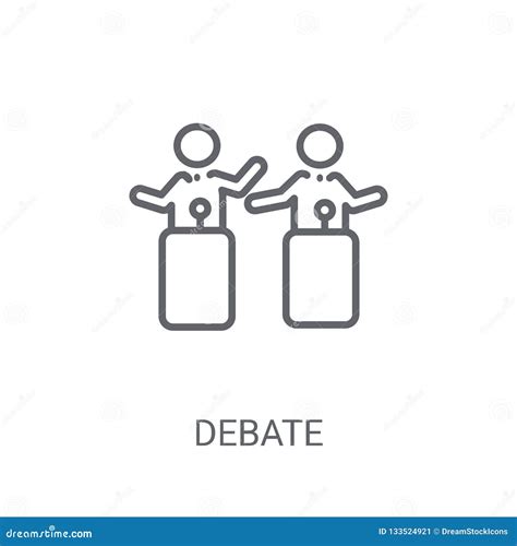 Debate Icon. Trendy Debate Logo Concept on White Background from Stock Vector - Illustration of ...