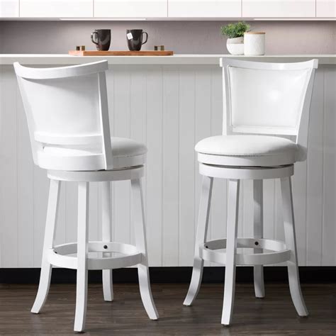 White Bar Stools, Bar Stools With Backs, 24 Bar Stools, Swivel Counter Stools, Leather Bar ...