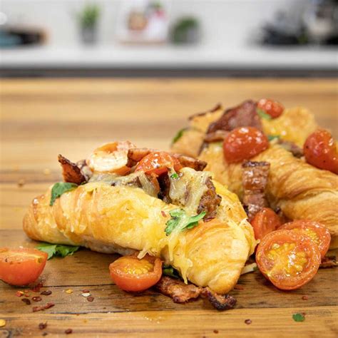 Sicilian Sausage and Cheese Stuffed Croissants – Three Aussie Farmers